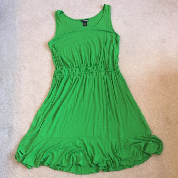 Lane Bryant Dresses & Skirts - Lane Bryant Bright Green Tank-Style Sun Dress 👗